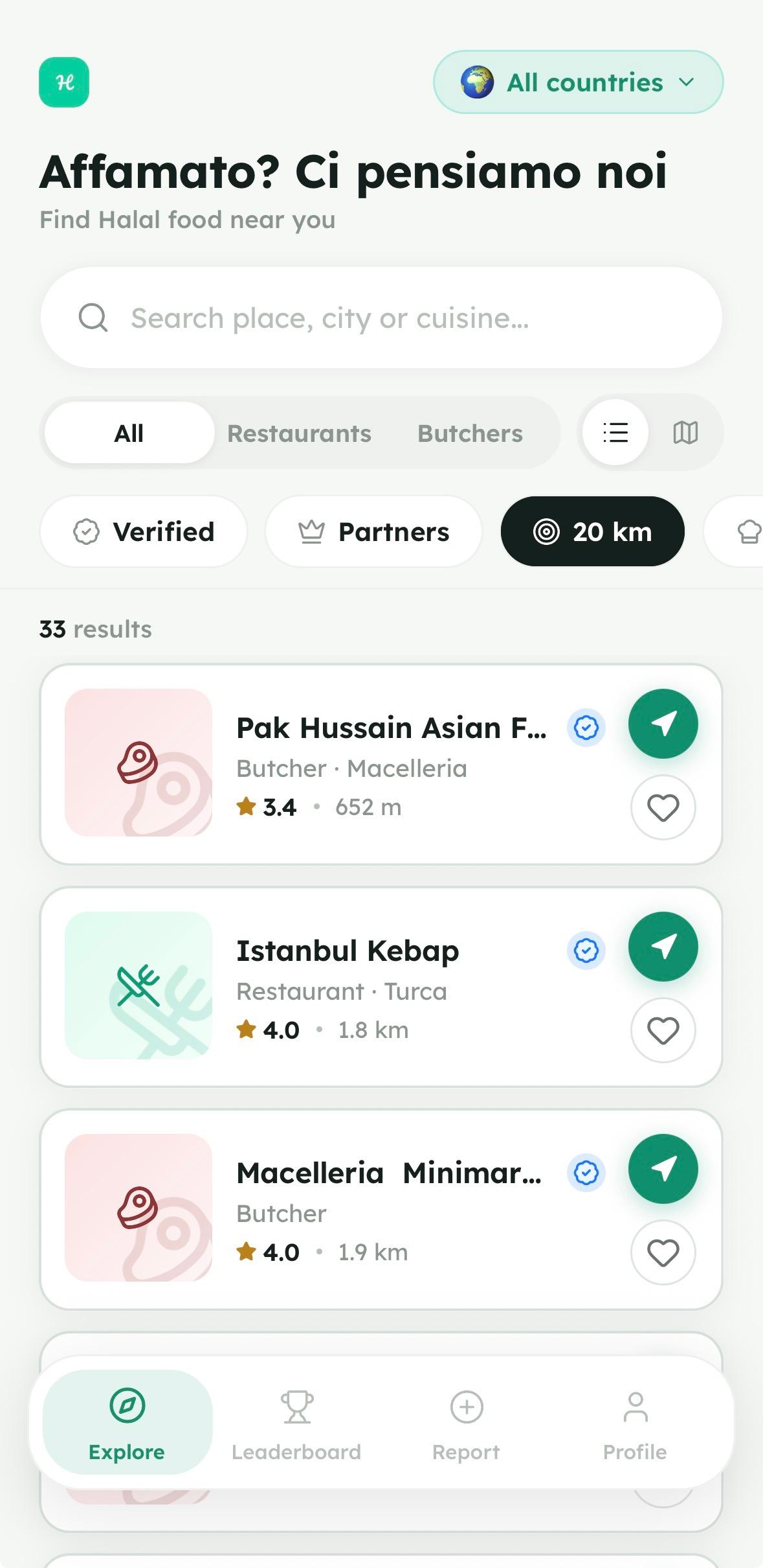 HalalGo — tema chiaro